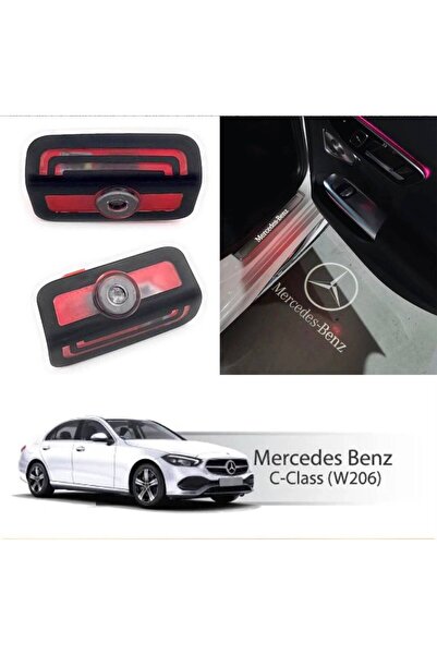 SOUNDLİFE MERCEDES BENZ C SERİSİ 3D KAPI ALTI LOGO PROJEKTÖRÜ 2'Lİ SET
