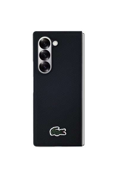 Lacoste Εμβληματική Θήκη Petit Pique MagSafe για Samsung Galaxy Z Fold 6, Μαύρη