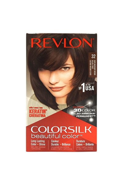 Revlon Vopsea pentru Par, Color Silk, 32 Dark Magahony Brown