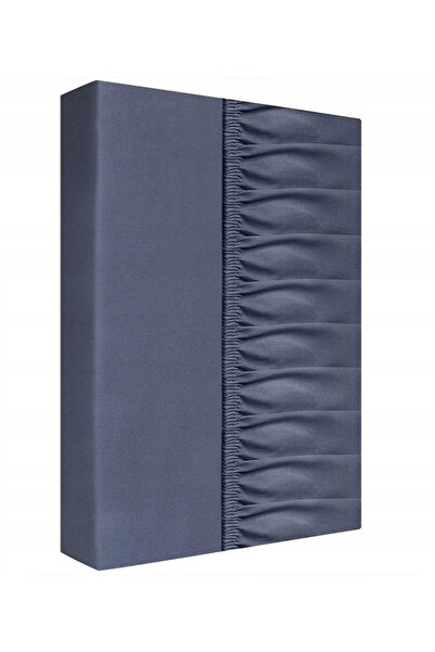NO BRAND Cearșaf de pat din bumbac cu elastic 200x220 popiel