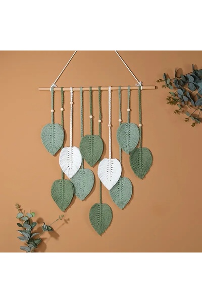 NO BRAND Decor de perete macrame, Decorațiune suspendată boho, Decorațiune su...