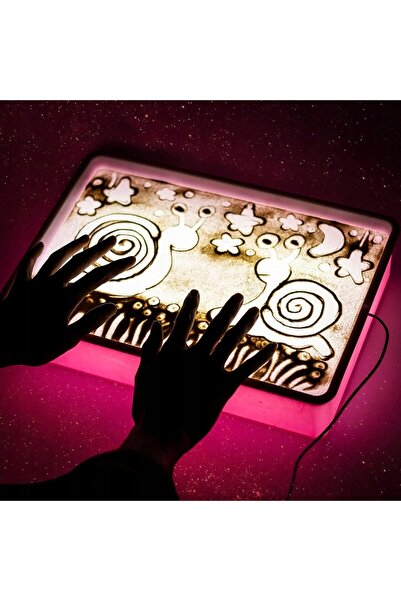 NO BRAND Set de pictură cu nisip, cadou pentru copii, lumină LED, 7 culori