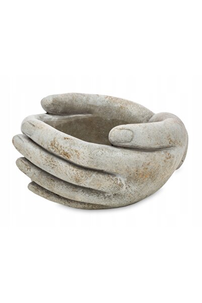 NO BRAND Capac de oală Concrete Hands Gri 18 cm Decodomi