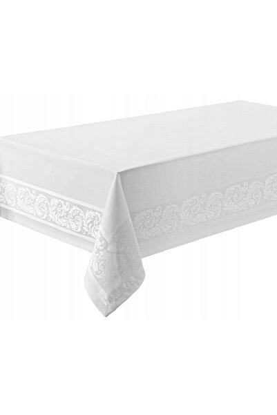 NO BRAND Față de masă anti-pete teflon laura 140x400 albă