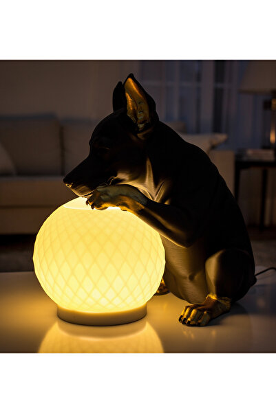 Uykucu Doberman Gece Lambası