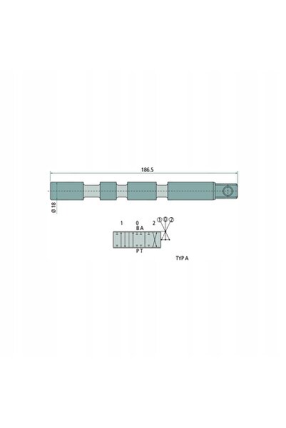 NO BRAND Distribuitor A-B 80L cu piston glisant închis P80