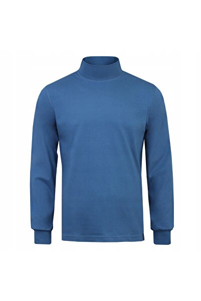 NO BRAND Pulover subțire de golf pentru bărbați Half Golf Golf Adam 3XL Albastru