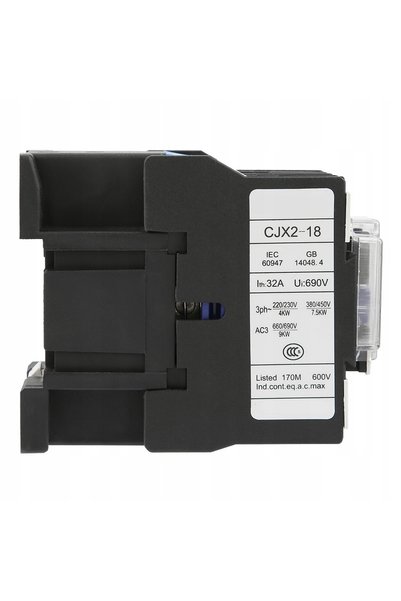 NO BRAND Cjx2-1810 Contactor industrial AC cu bobină 220V 18A