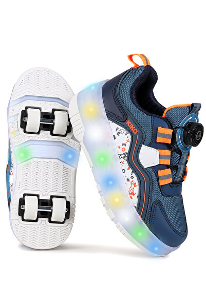 Kiko Kids Lucia Patenli Işıklı Erkek Çocuk Spor Ayakkabı Kaykay