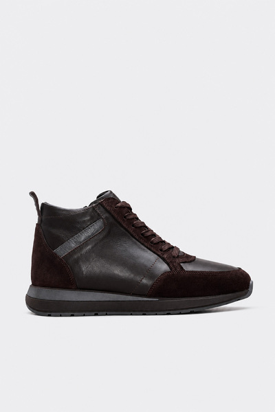 FAST STEP Genuine Leather and Fur Men's Sports Boots 856Kma736