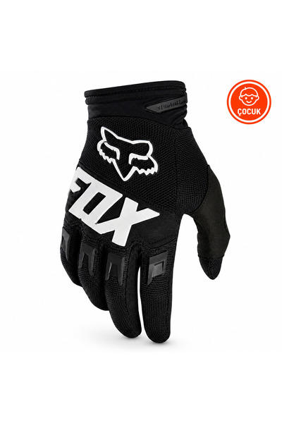 Fox Dirtpaw Kids Black and White Gloves