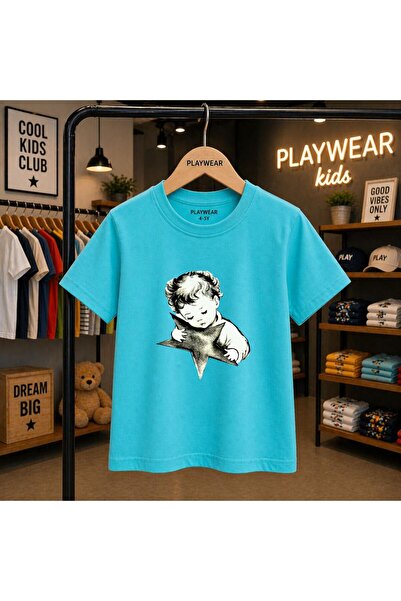 playwear Baby Yıldız V1 Printed 100% Children's Unisex T-Shirt 5 6 -7 8-9 10 ...
