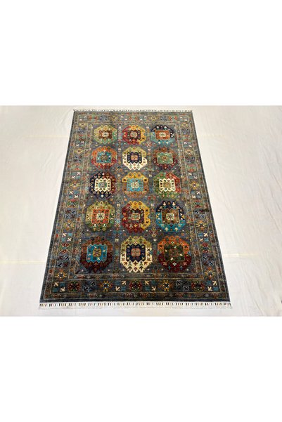 Afgan Halı El Dokuma 4 Metre Sultanı Model 100% Yün Kök Boya Elsanat Eserı