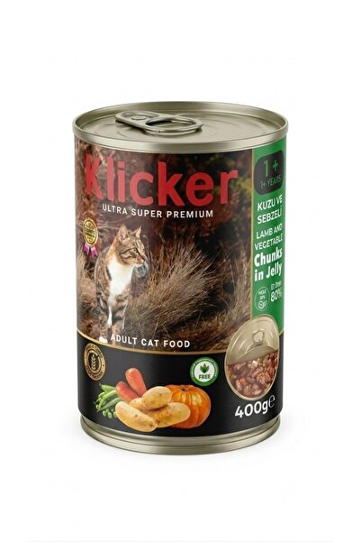 klicker Kuzulu Sebzeli Kedi Konservesi 400 gr