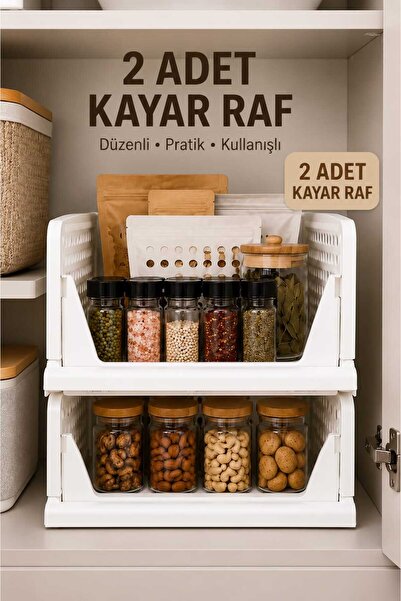 DEKOZUM RAYFLEX Kayar Raf Sistemi, Dolap İçi Düzenleyici Çekmece Ve Organizer...