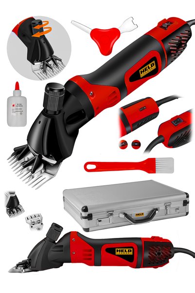 held power 6 Kademe Hız Ayarlı Profesyonel Koyun Kırkma Makinesi (Alüminyum Çantalı)