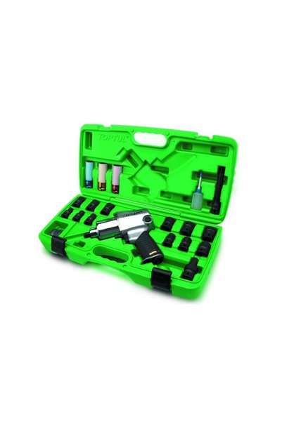 TOPTUL Cheie de impact, 1/2, 949 Nm, set include biți de impact
