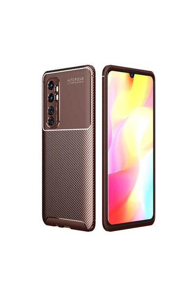 Ummeslem حافظة لهاتف Xiaomi Mi Note 10 Lite بتصميم كربوني غطاء زنجي