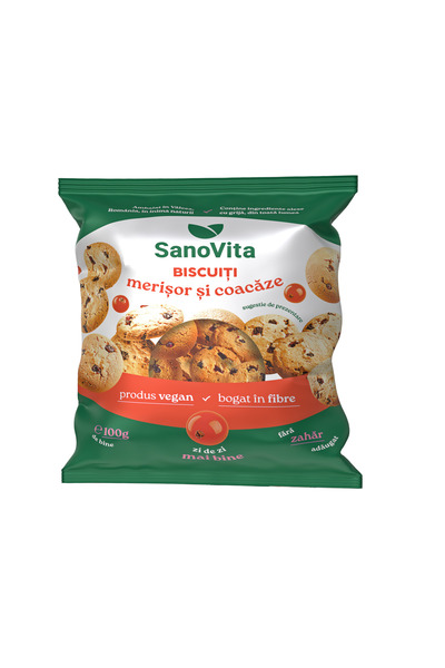 Sano Vita Biscuiți cu merișoare și coacăze negre 100g