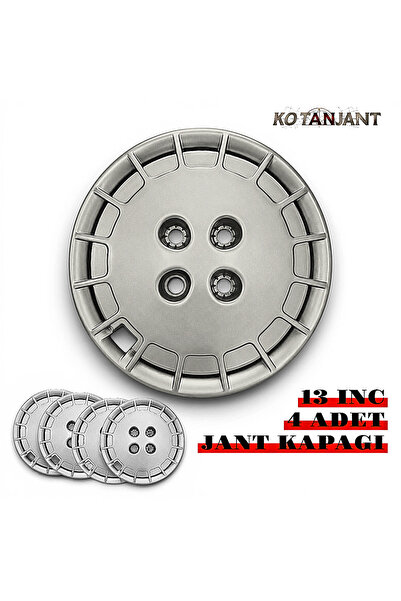 Kotanjant FİAT TOFAŞ ŞAHİN 13 İnç Jant Kapağı 4'lü Set Gümüş