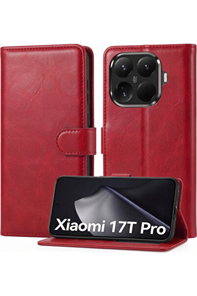 Rivor Xiaomi Mi 17T Pro Uyumlu Kılıf Kamera Korumalı Kapaklı Kartlıklı Cüzdan...