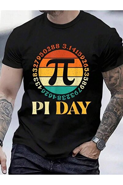 799 تي شيرت من القطن بنسبة 100% - تي شيرت Day Math Lover Pi Symbol Science لل...