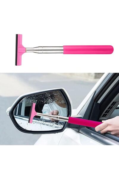 Arabest Car Rearview Mirror Wiper, Retractable Window Squeegee, Small Squeege...