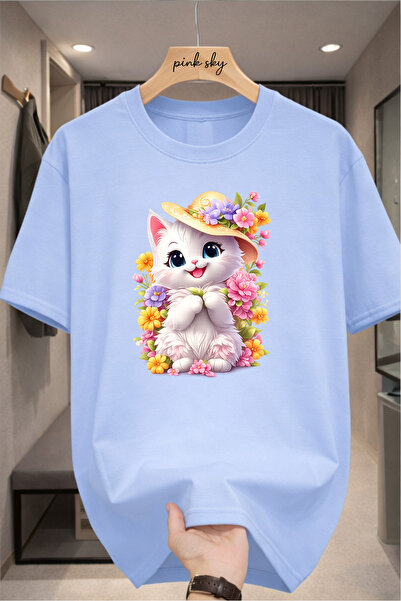 Pink Sky Premium Oversize T-Shirt 100% Cotton Unisex Comfortable Fit Trending...