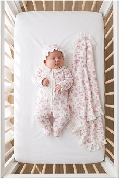 Mert Baby طقم خروج من المستشفى مكون من 3 قطع مطبوع عليه Little Swan، مصنوع من...