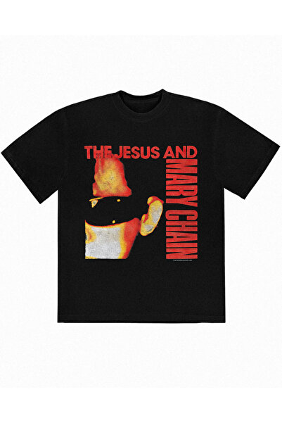 Grafftee Clothing Μπλουζάκι Oversize Unisex με στάμπα Jesus and Mary Chain