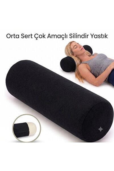 Dear Visco Pernă multifuncțională cu cilindru mediu-rigid, pernă ortopedică p...