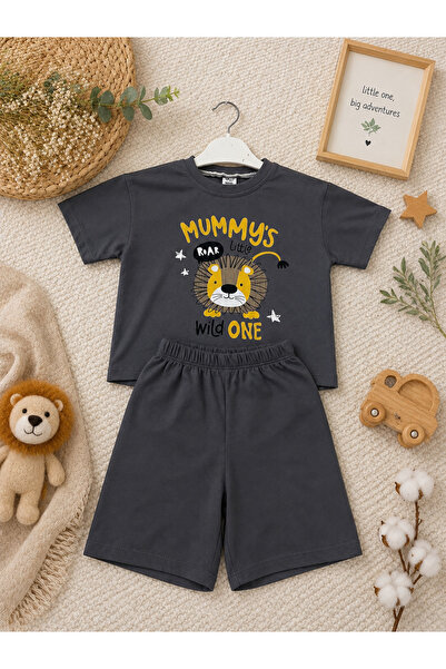 Kids Aslan logolu alt üst takım