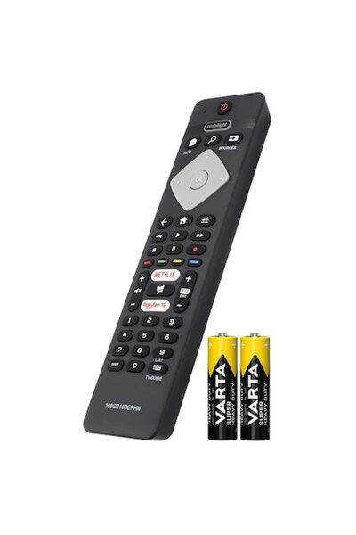 GSC ®   Telecomandă TV compatibilă cu Philips Smart, 398GR10BEPHN, neagră, ba...