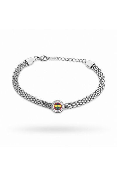 Fenerbahçe LİSANSLI YENİ SEZON HASIR ÇELİK BİLEKLİK UNİSEX ÖZEL KUTU FB LOGO DETAYLI