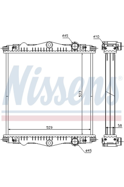 Nissens Radiator Racire Motor Daf Lf 45/Lf 55 2001-2006