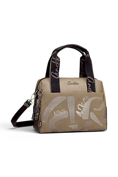 Anekke Geantă de damă Essence 43631-177 Taupe – Geantă tip bowling medie, 28 ...