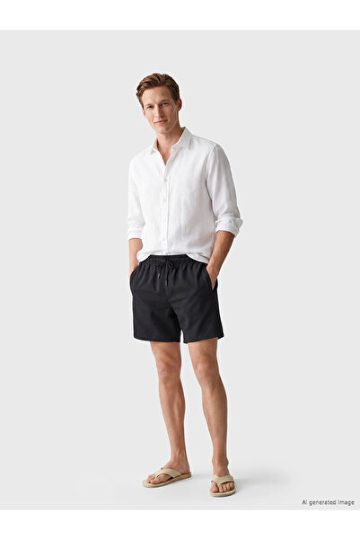 LC Waikiki Lcw Swimwear Black Short Length Men's Sea Shorts