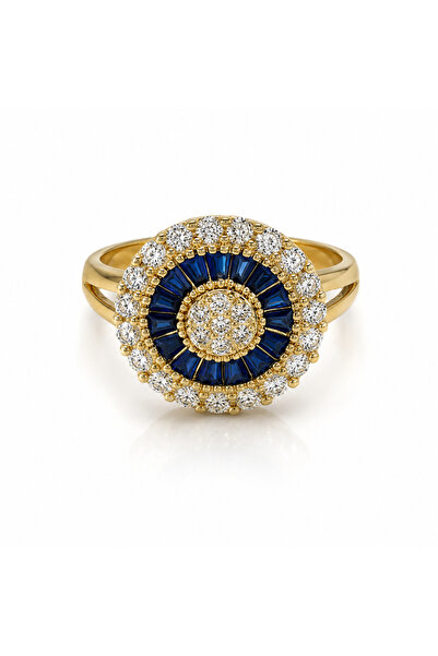 neslyaccessories خاتم العصفور التاج الأزرق