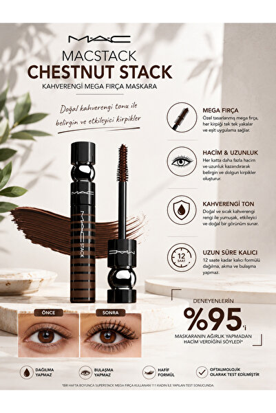M.A.C Macstack Brown Mascara – Voluminous and Defined Lashes with the Chestnu...