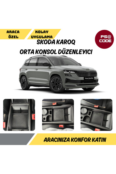 psa code SKODA KAROQ ORTA KONSOL DÜZENLEYICI - ORGANİZER