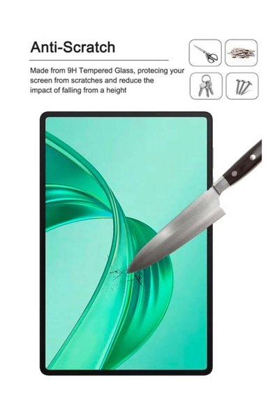 Generic واقي شاشة من الزجاج المقوى لجهاز Honor Pad X8a مقاس 11 بوصة - شفافية عالية، لمسة ناعمة، مقاوم للانفجار، حواف منحنية ناعمة، سهل التركيب، واقي شاشة لجهاز Honor Pad X8a مقاس 11 بوصة