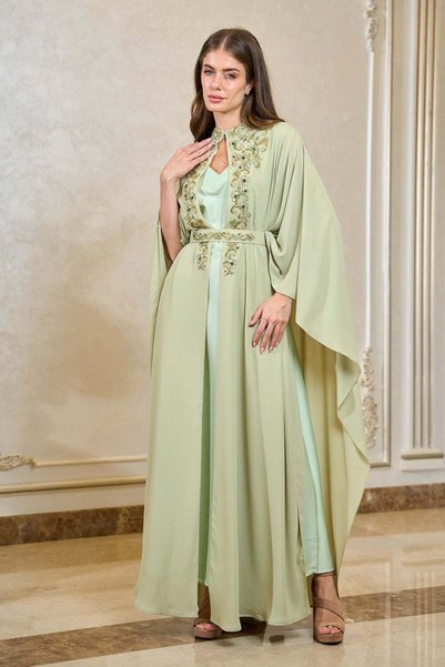 ELEGANZA LA MODE Appel Green Women's Dress – ELM D 418