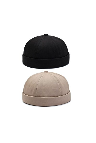 zadenza gold Set of 2 Hip Hop Skullcap Hats