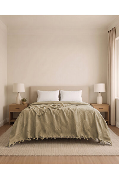 DB DANLA BALDİ Home Collection Double Jacquard Pattern Cotton Pique 230X250 c...