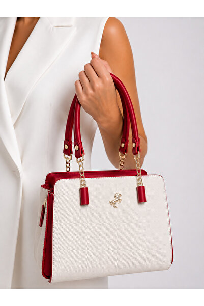 Miami Polo Club حقيبة يد وكتف نسائية أصلية بتفاصيل ذهبية مكونة من 5 أقسام