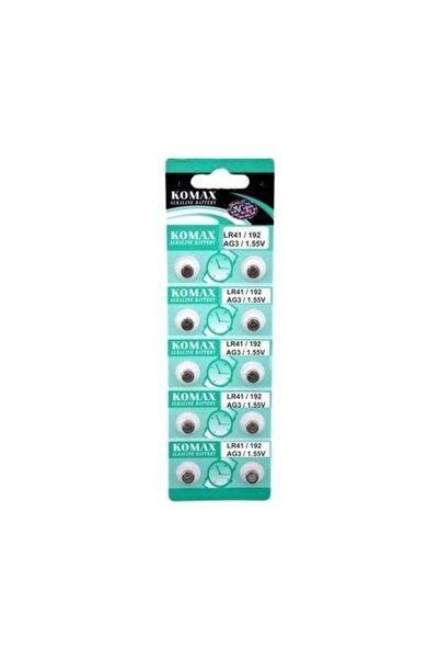 Practika AG3 Saat Pili 10lu Paket LR41/192 1.55V Düğme Pil Kol Saati Değiştirme