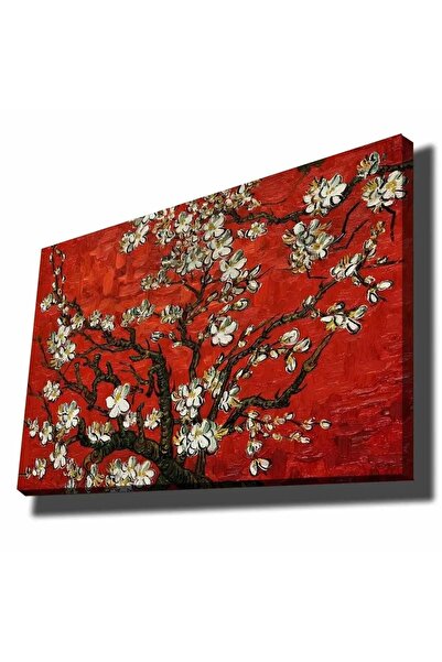 OEM Tablou decorativ pe pânză, model arbore înflorit, 70x100 cm, 100% pânză, ...