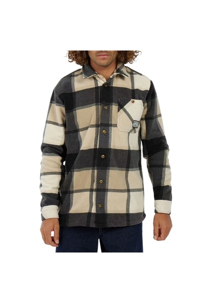 PROTEST PRTMITCHEL OUTDOOR OVERSHIRT ΑΛΗΘΙΝΟ ΜΑΥΡΟ L
