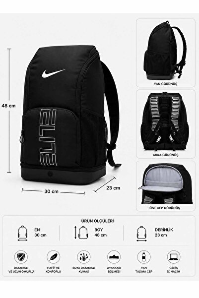 Nike Backpack 30X48X23 cm with Shoe Compartment Sports School Travel Daily Us...