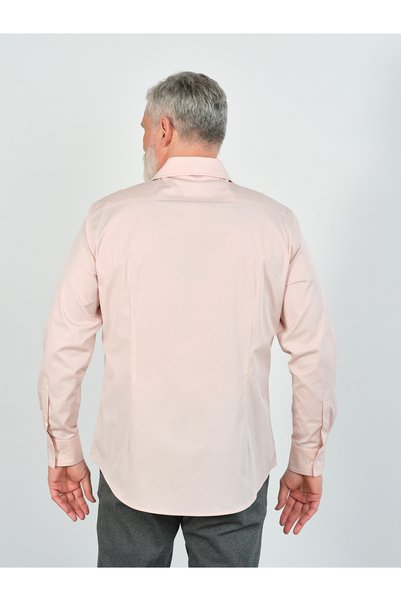 Valleventis Cămașă slim casual roz